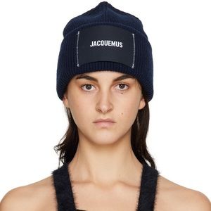 Jacquemus Navy Knit Beanie